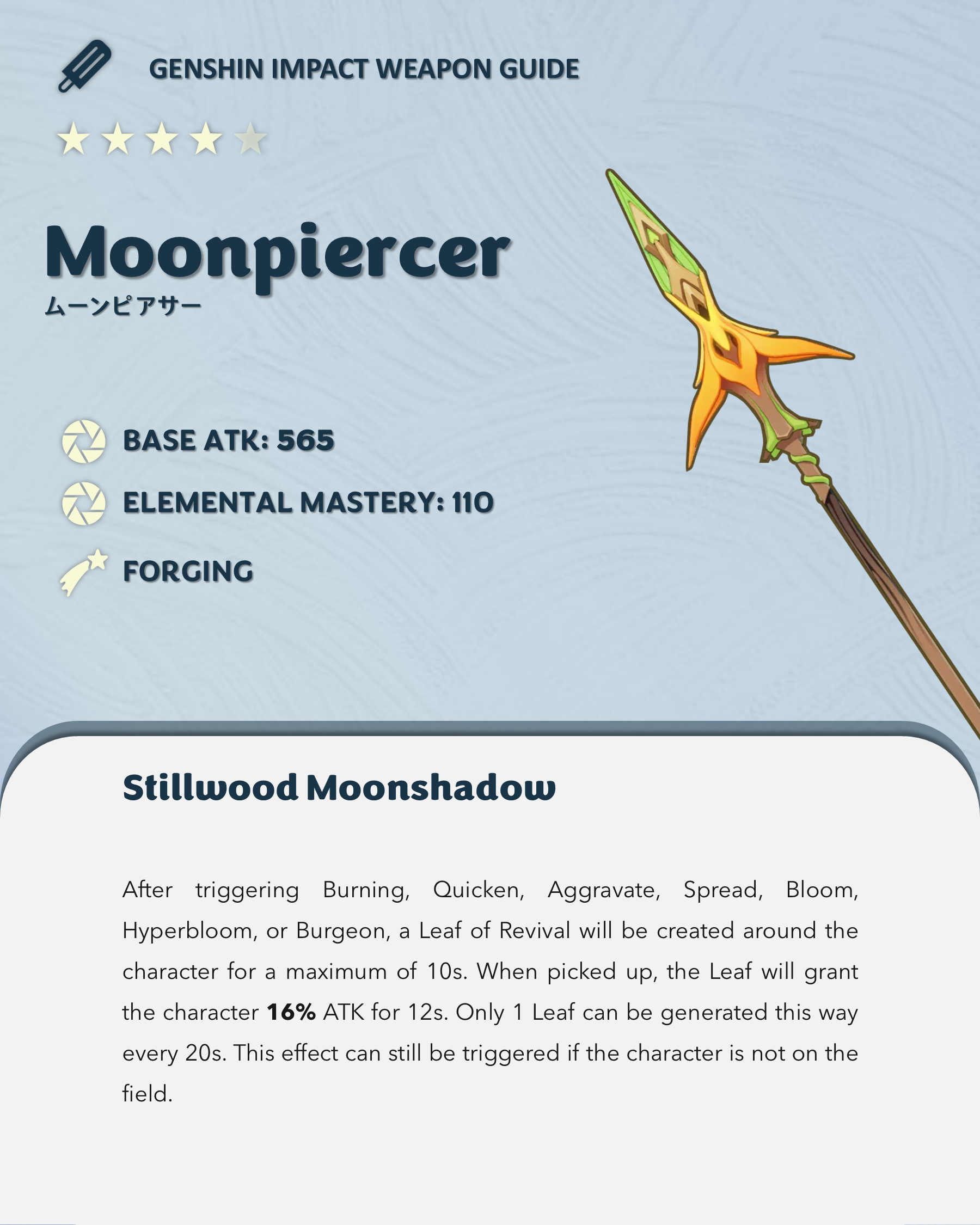 Moonpiercer | Genshin Impact Weapon Guide Genshin Impact | HoYoLAB