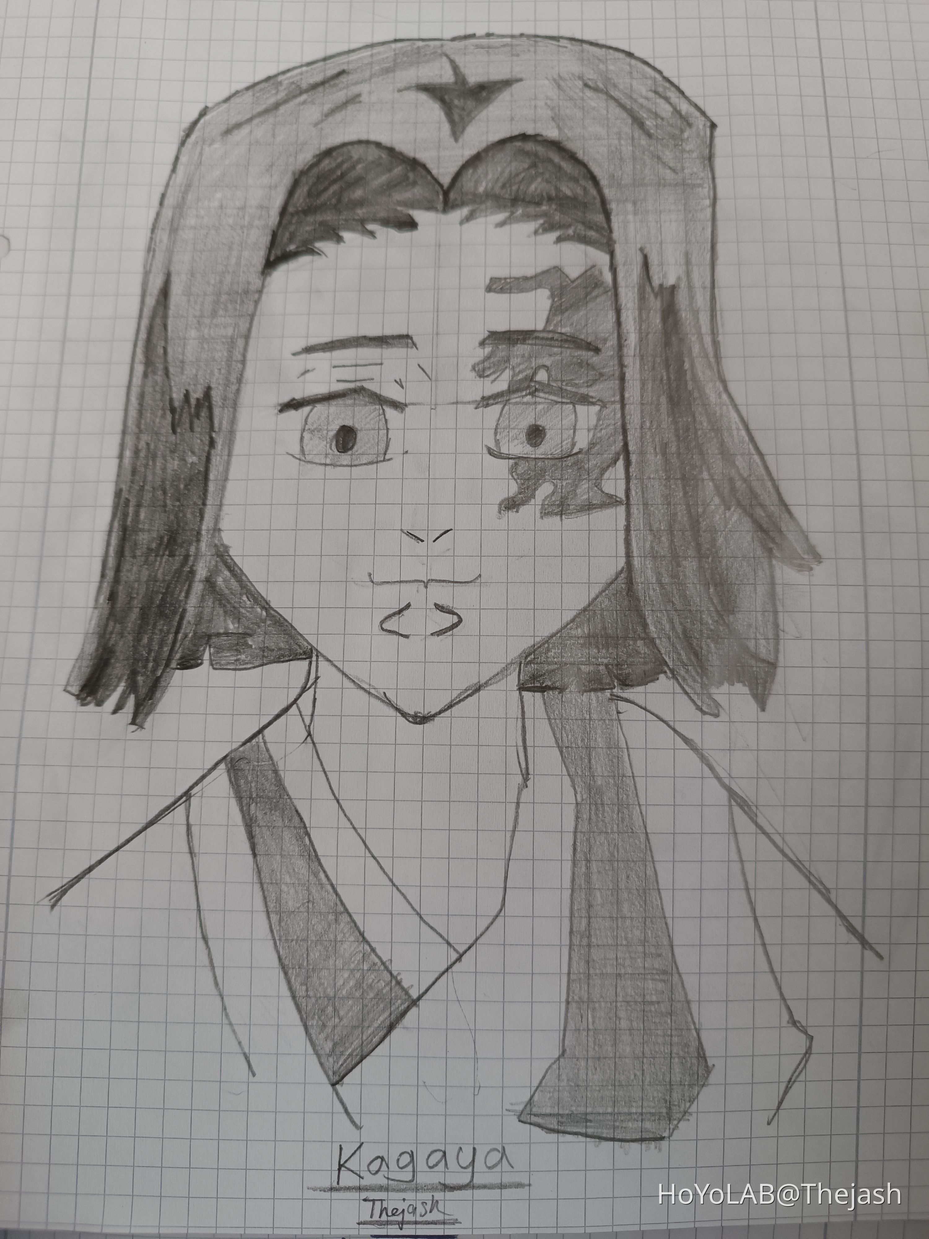 I tried my best to draw Kagaya. Genshin Impact HoYoLAB