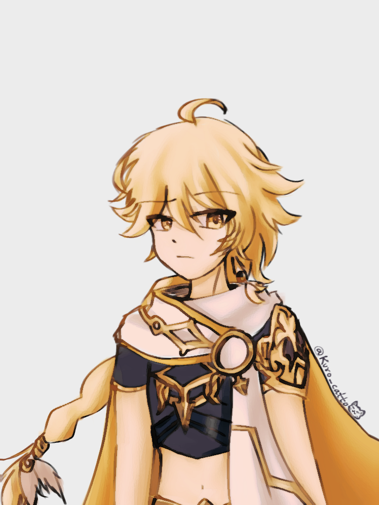 Aether in my artstyle hehe (First post btw) Genshin Impact | HoYoLAB