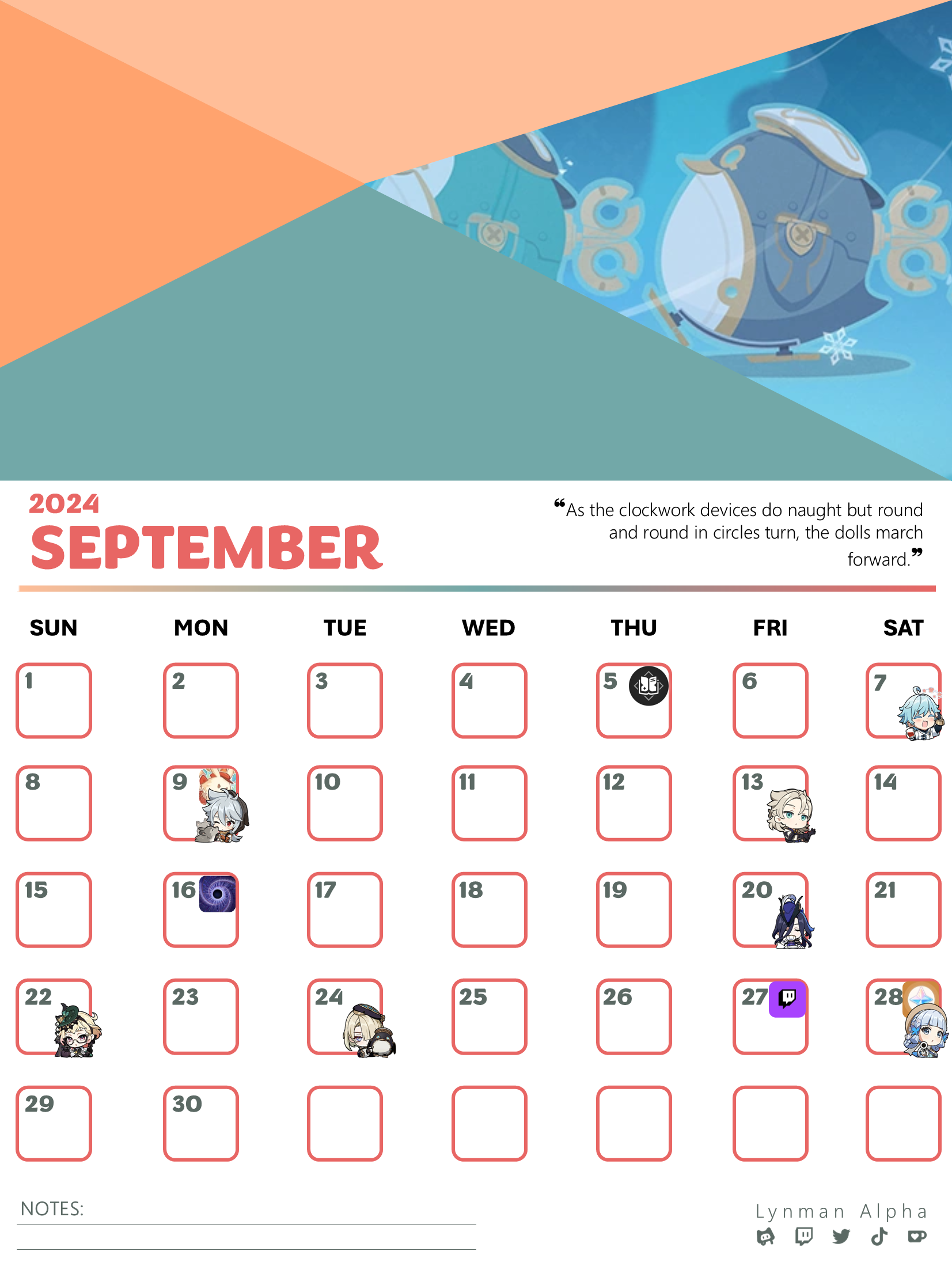 [UPDATED REGULARLY] September 2024 Genshin Impact Event Calendar