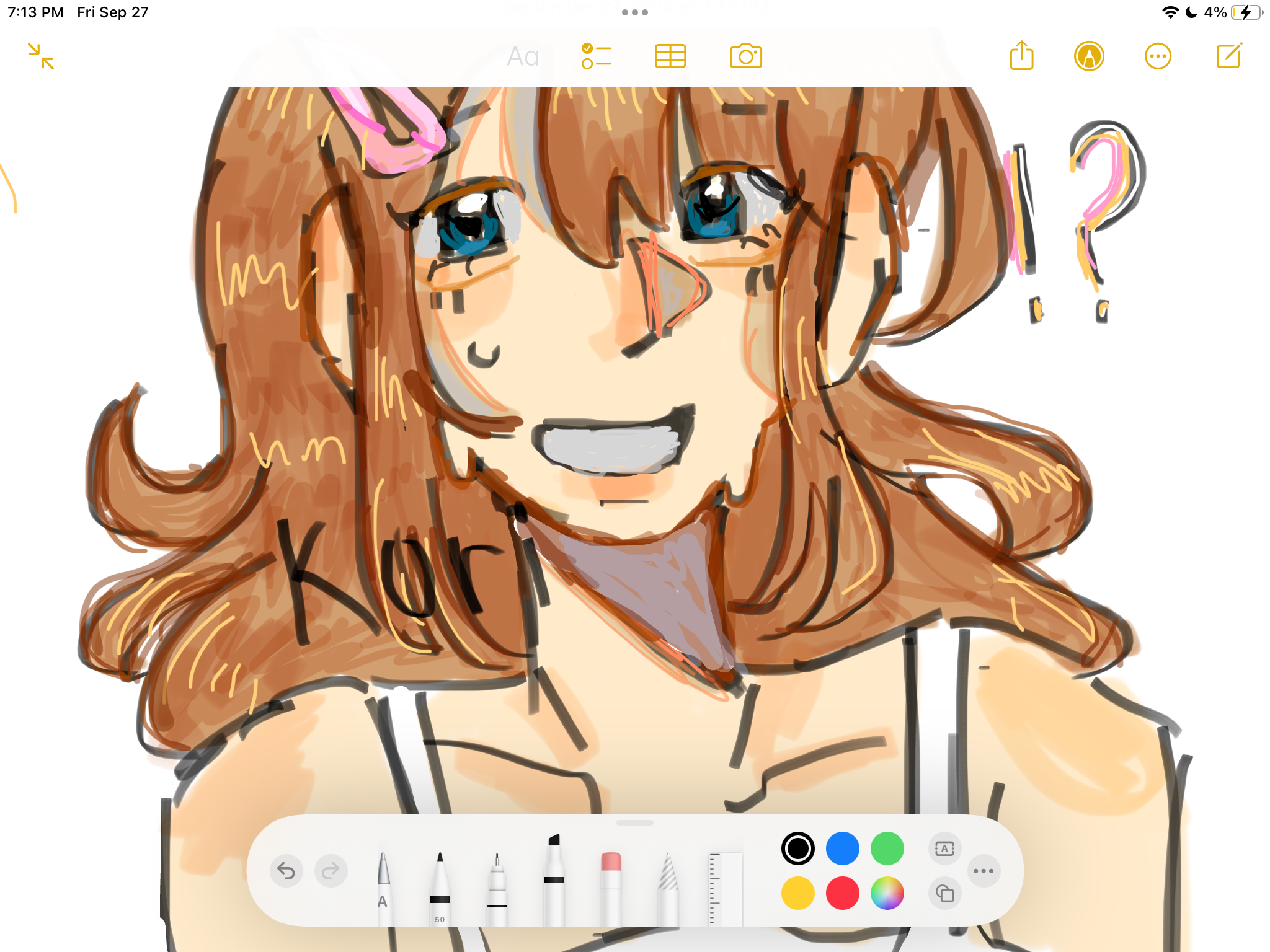 NEW DRAWING CHALLENGE use the notes app Genshin Impact HoYoLAB