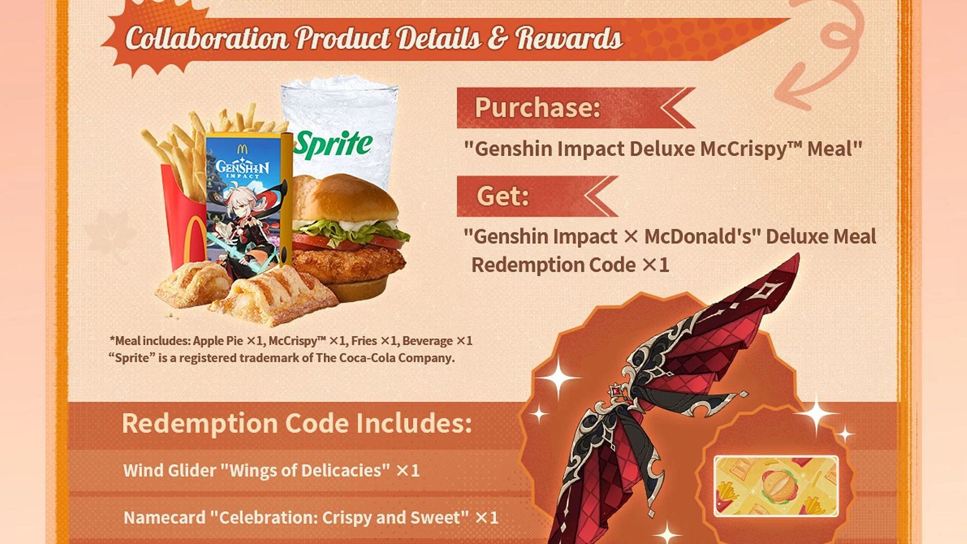 Can anyone please help me get the McDonald's wings? Genshin Impact ...