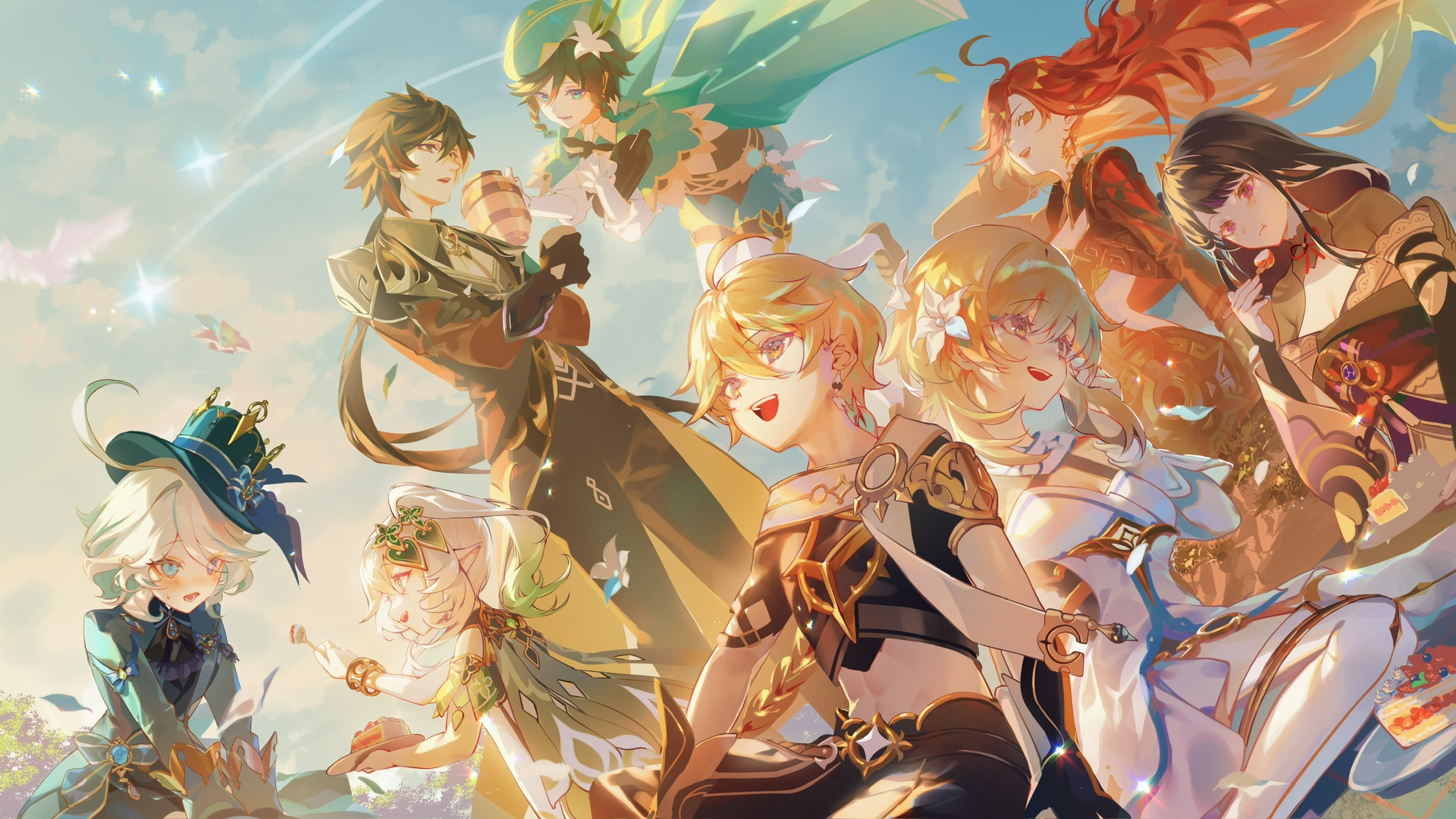 原神4周年記念イラスト(大遅刻) Genshin Impact | HoYoLAB