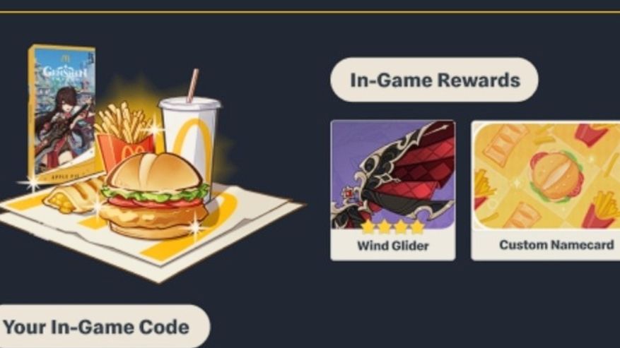 Genshin McDonald's Glider Wings of Delicacies ***Giveaway*** Genshin ...
