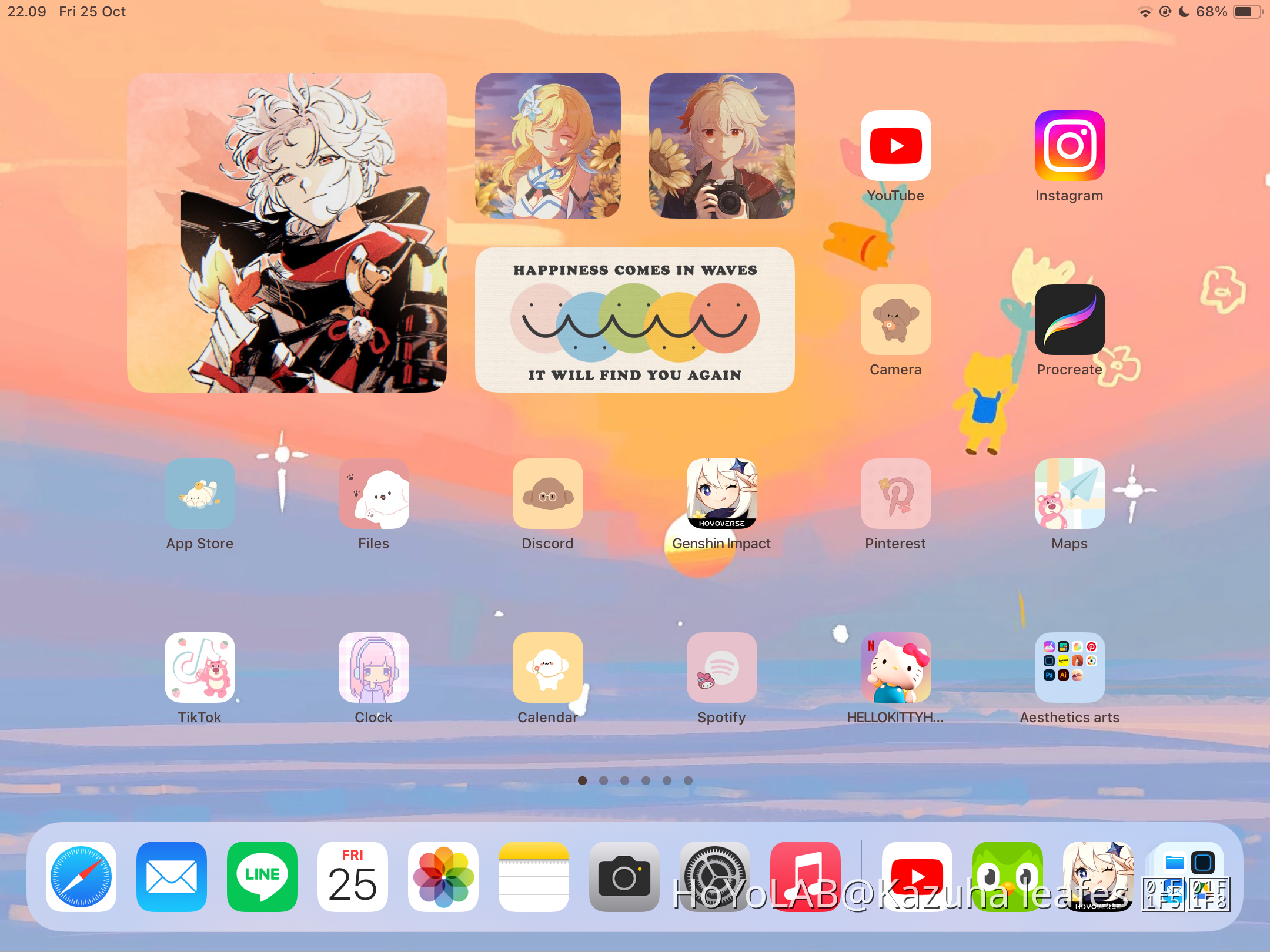 My Ipad wallpaper 🍂🍁🍃 Genshin Impact HoYoLAB