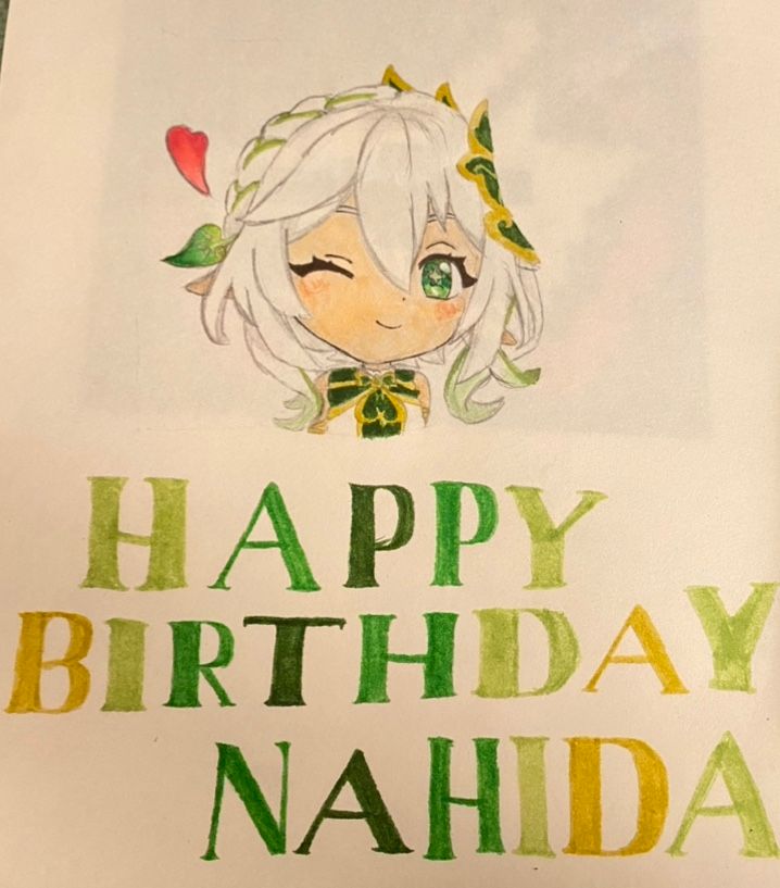 Happy Birthday Nahida 💚 Genshin Impact | HoYoLAB