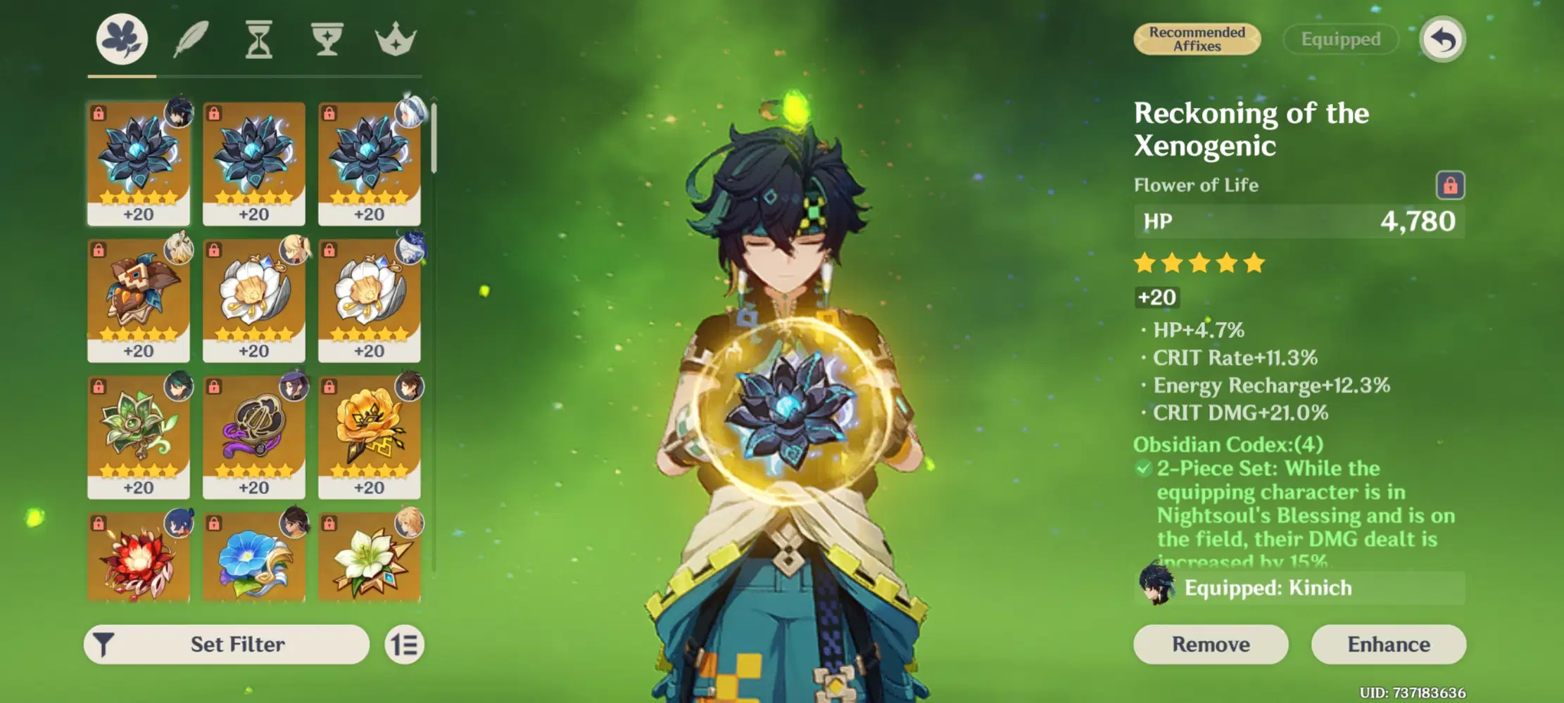 Can someone help me with my Kinich build? Genshin Impact | HoYoLAB
