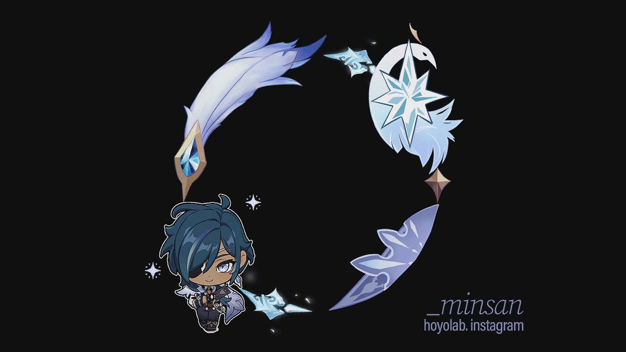 Kaeya's Avatar Frame -- but I animated it this time Genshin Impact | HoYoLAB, image size:1280x720