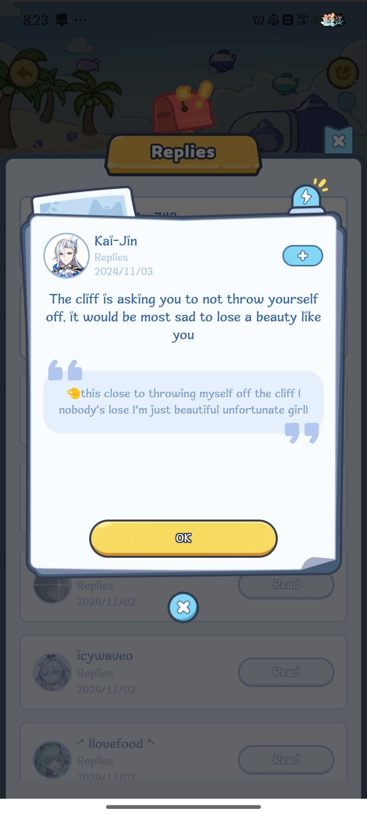 Drifting bottle replies Genshin Impact HoYoLAB