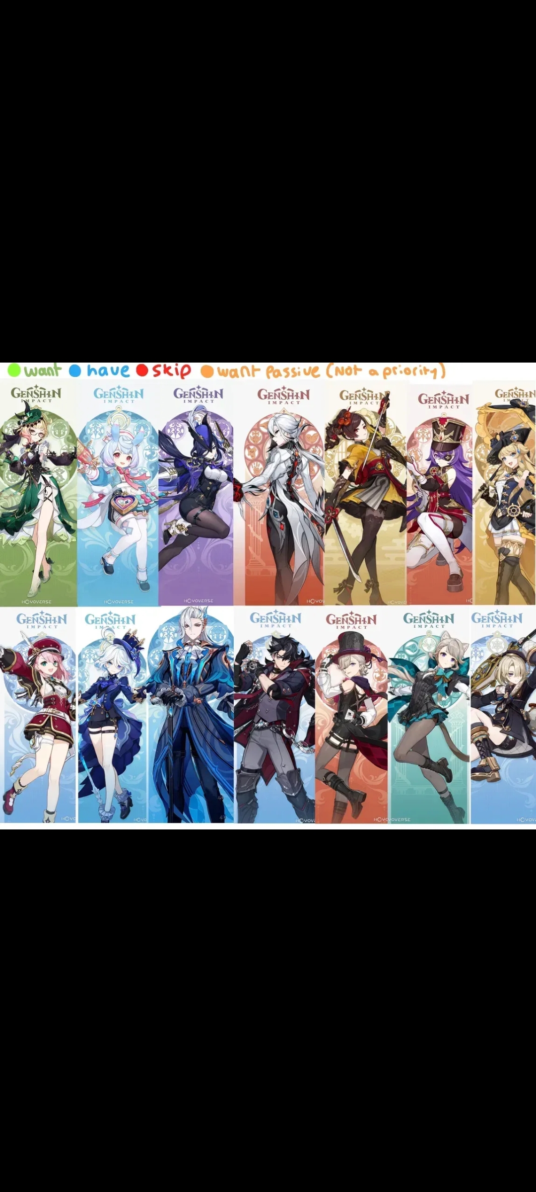 I don't own any five star character from Fontaine. Genshin Impact