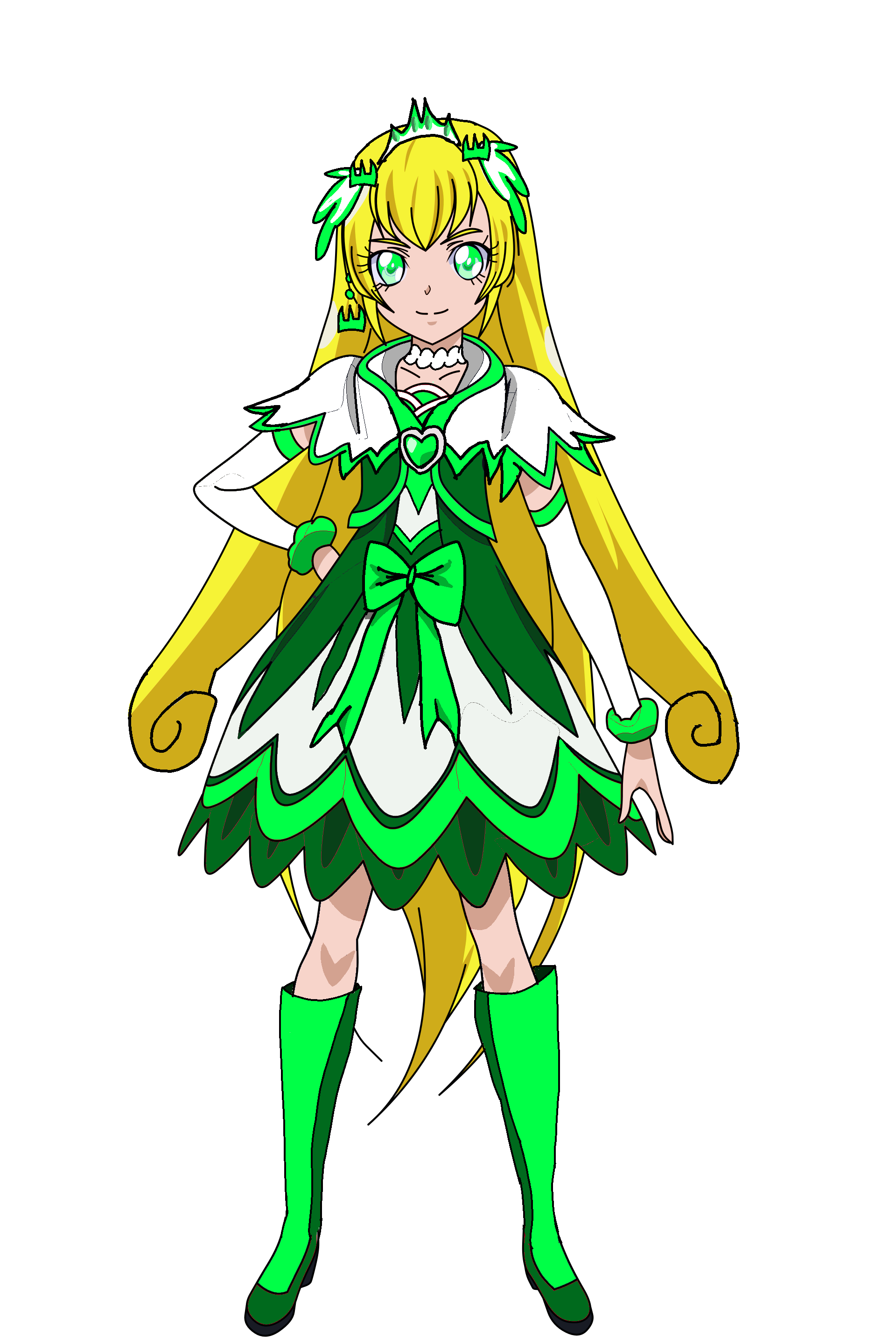What I think Regina would look like as Glitter Queen/Cure Queen ...