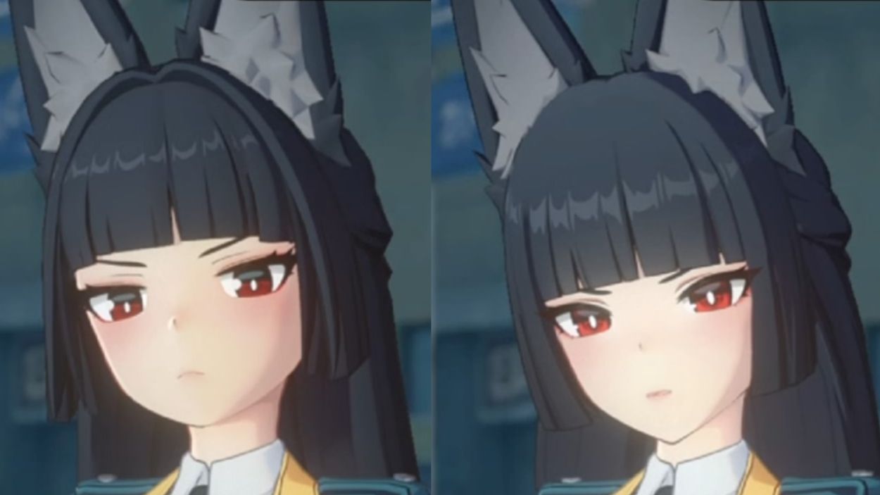 Ver.1.3での星見雅のモデリングの変化（比較画像） Zenless Zone