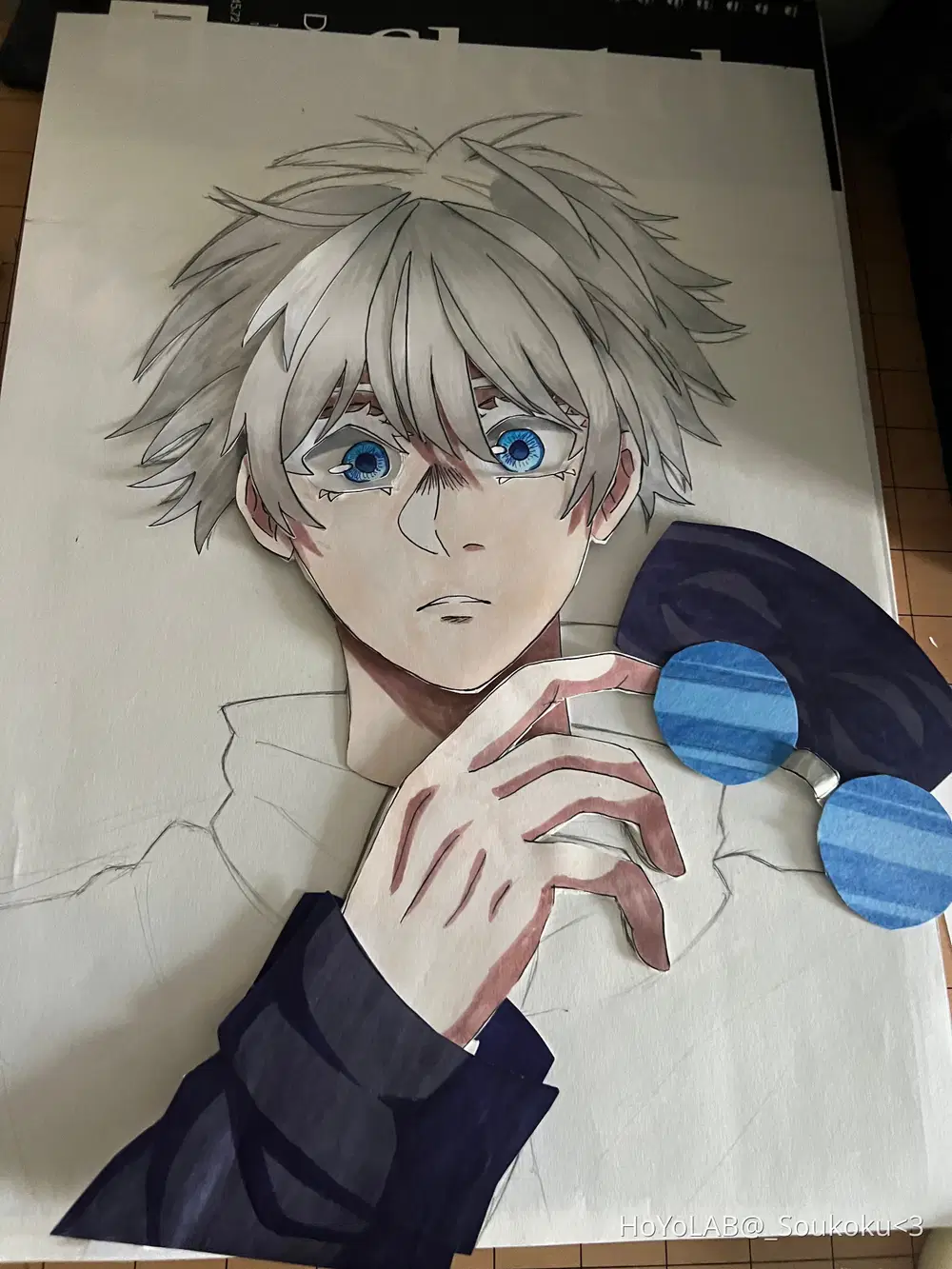 drawing anime paper