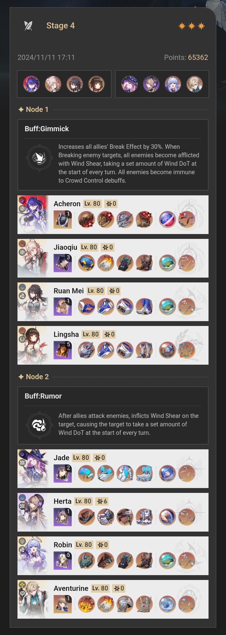 Break buff Acheron and Herta-Jade for the win Honkai: Star Rail | HoYoLAB