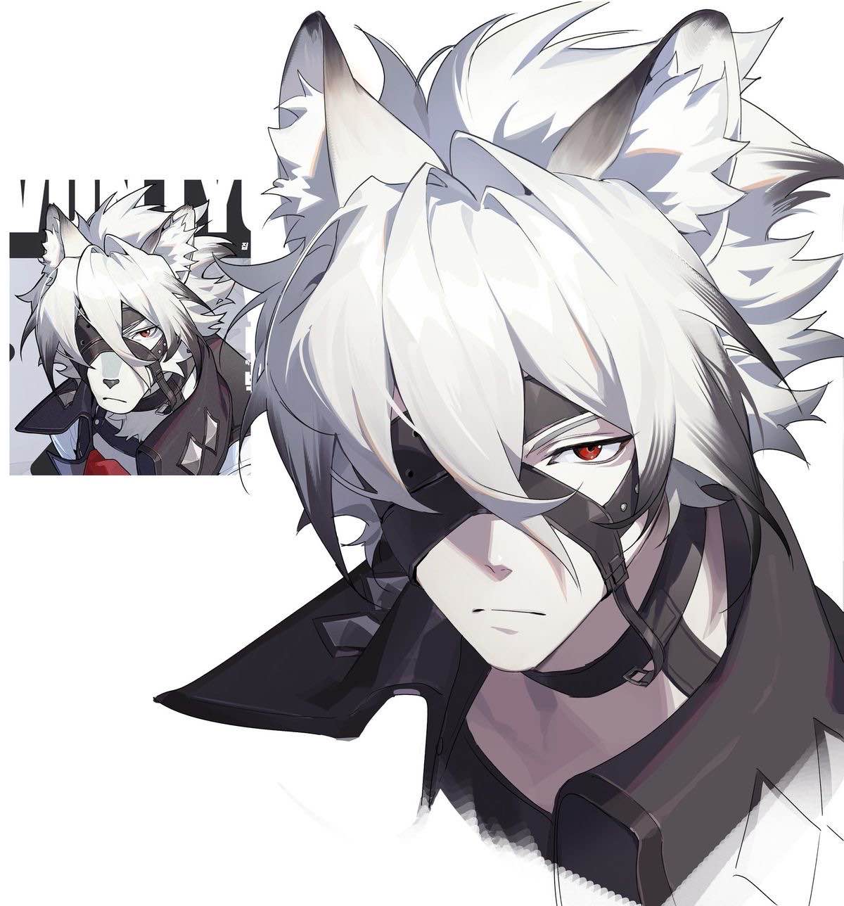 アニメ WOLF MEMBER PRODUCE RYOJI ver. Blue (ブル) - Wolf's Rain (ウルフズレイン) - COMMISSION ai
