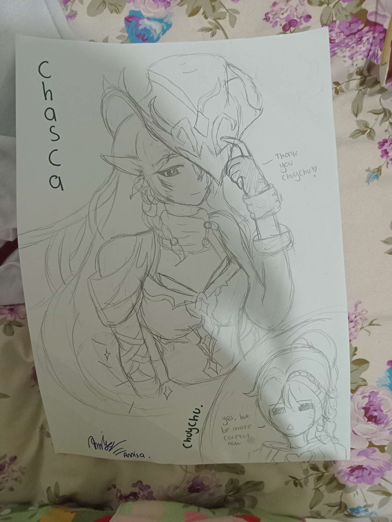 chasca and chuychu drawing ;) Genshin Impact | HoYoLAB