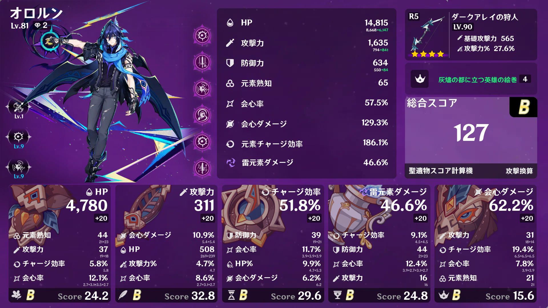 黒曜・灰燼厳選7日目+α Genshin Impact | HoYoLAB