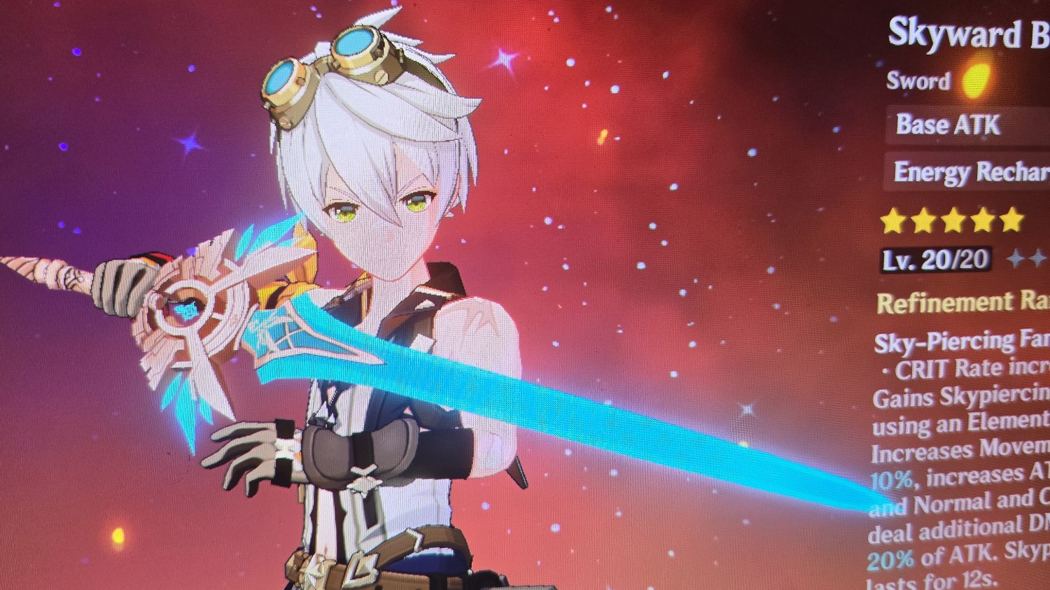 I got the Skyward Blade! Genshin Impact HoYoLAB