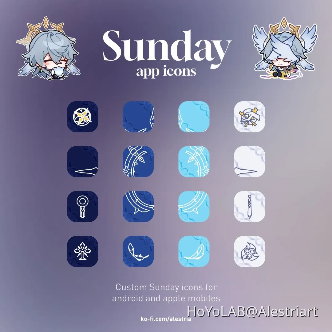 Sunday s divine icon pack bring paradise to your phone custom app
