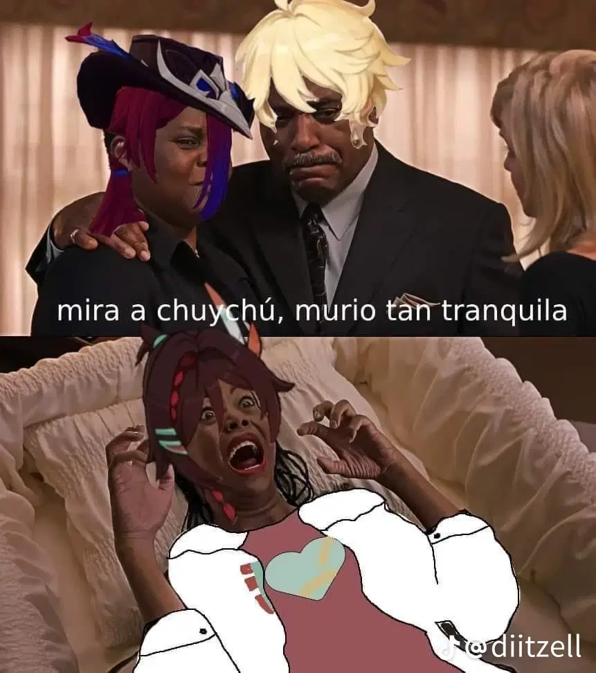 Cuando me dicen: No te estreses debes estar tranquila - Automáticamente yo  - Me tiembla el ojo meme, image size:861x971