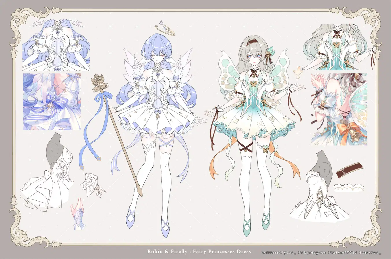 Robin + Firefly Fairy Princess dresses design Honkai: Star Rail | HoYoLAB