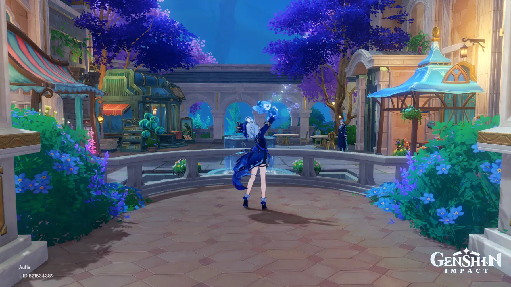 Fontaine mansion update - 'sunken' water feature Genshin Impact