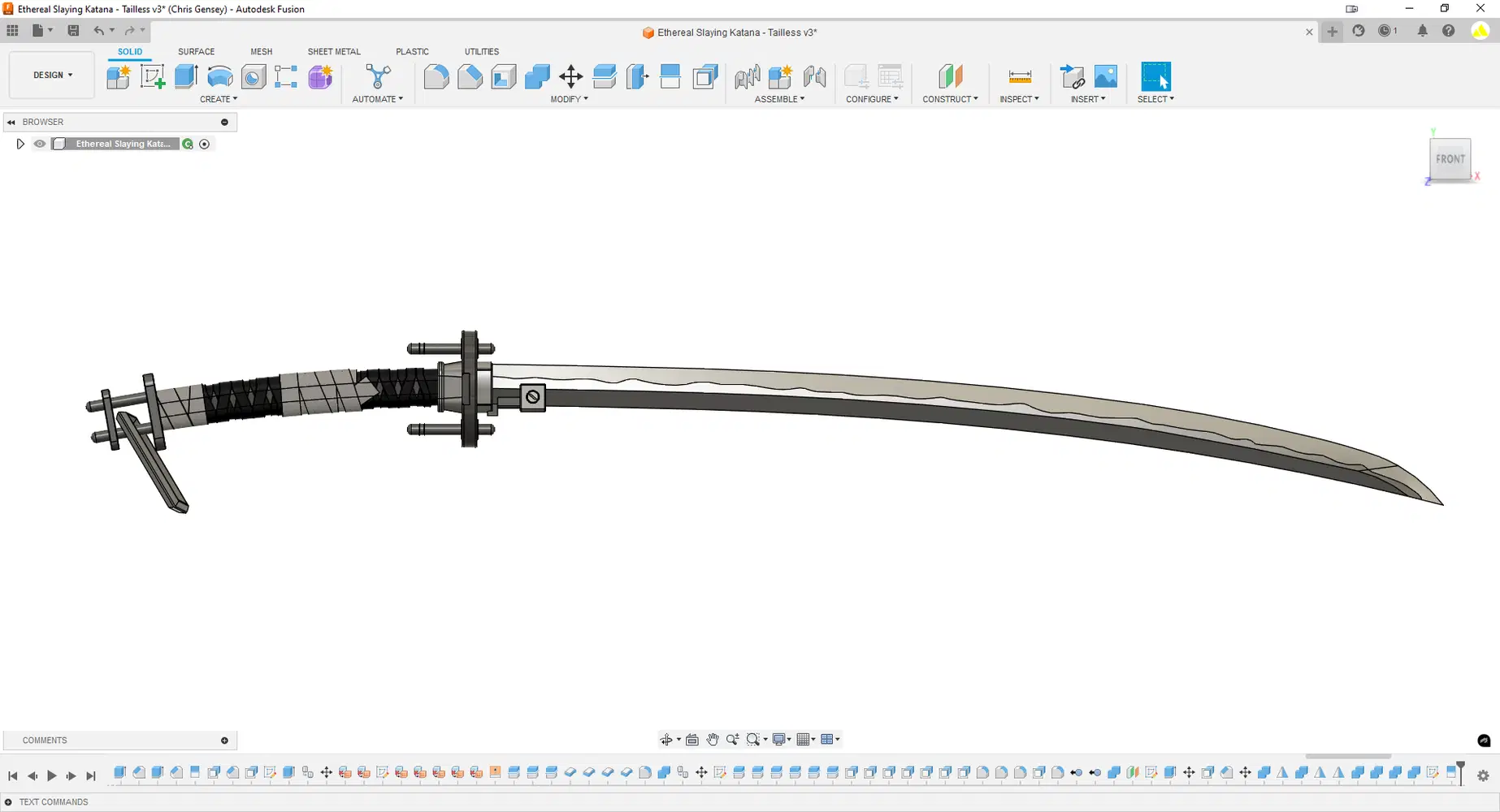 Tailless CAD project for Miyabi banner pull luck Zenless Zone Zero