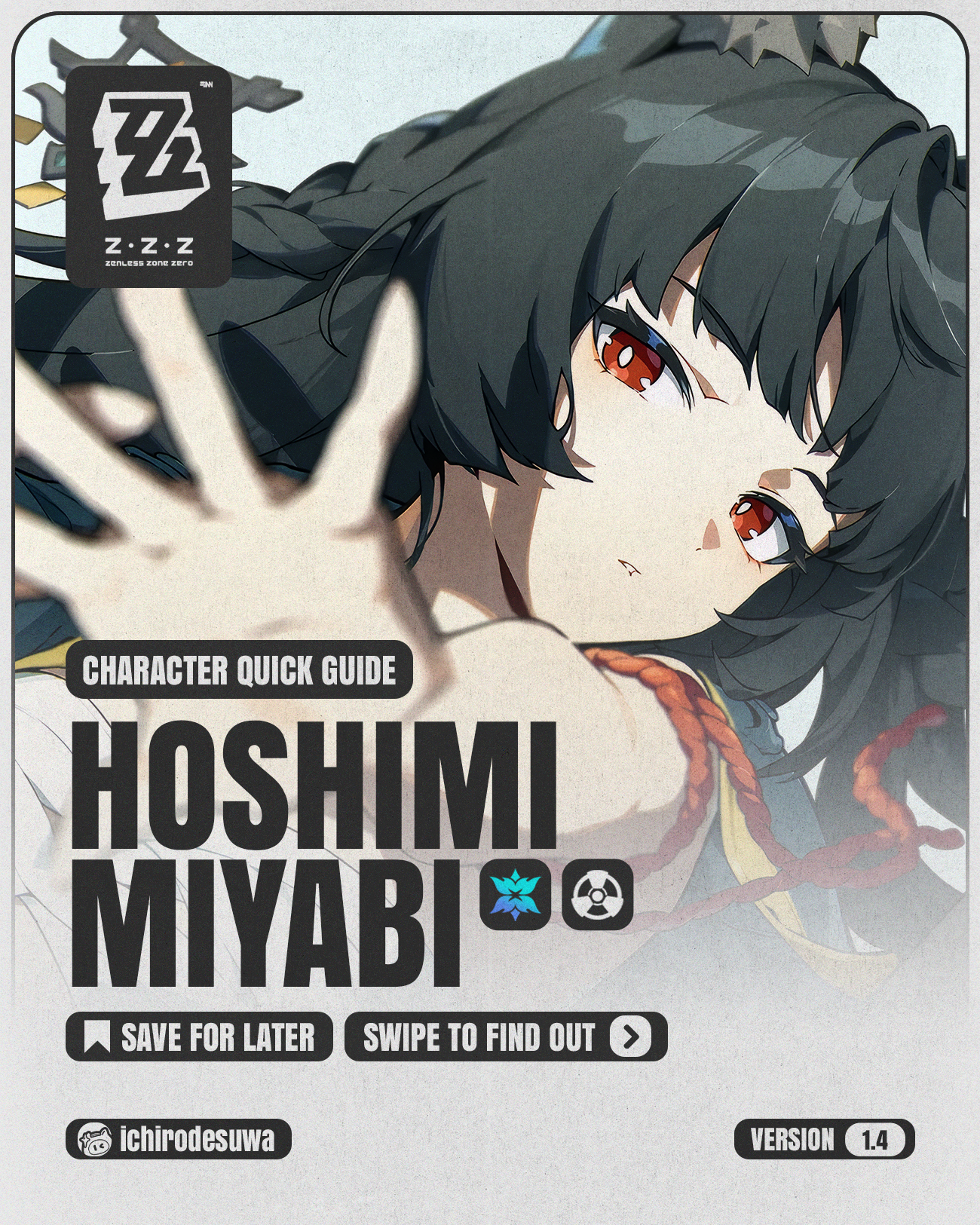 Infographic] Hoshimi Miyabi — Character Quick Guide | Version 1.4