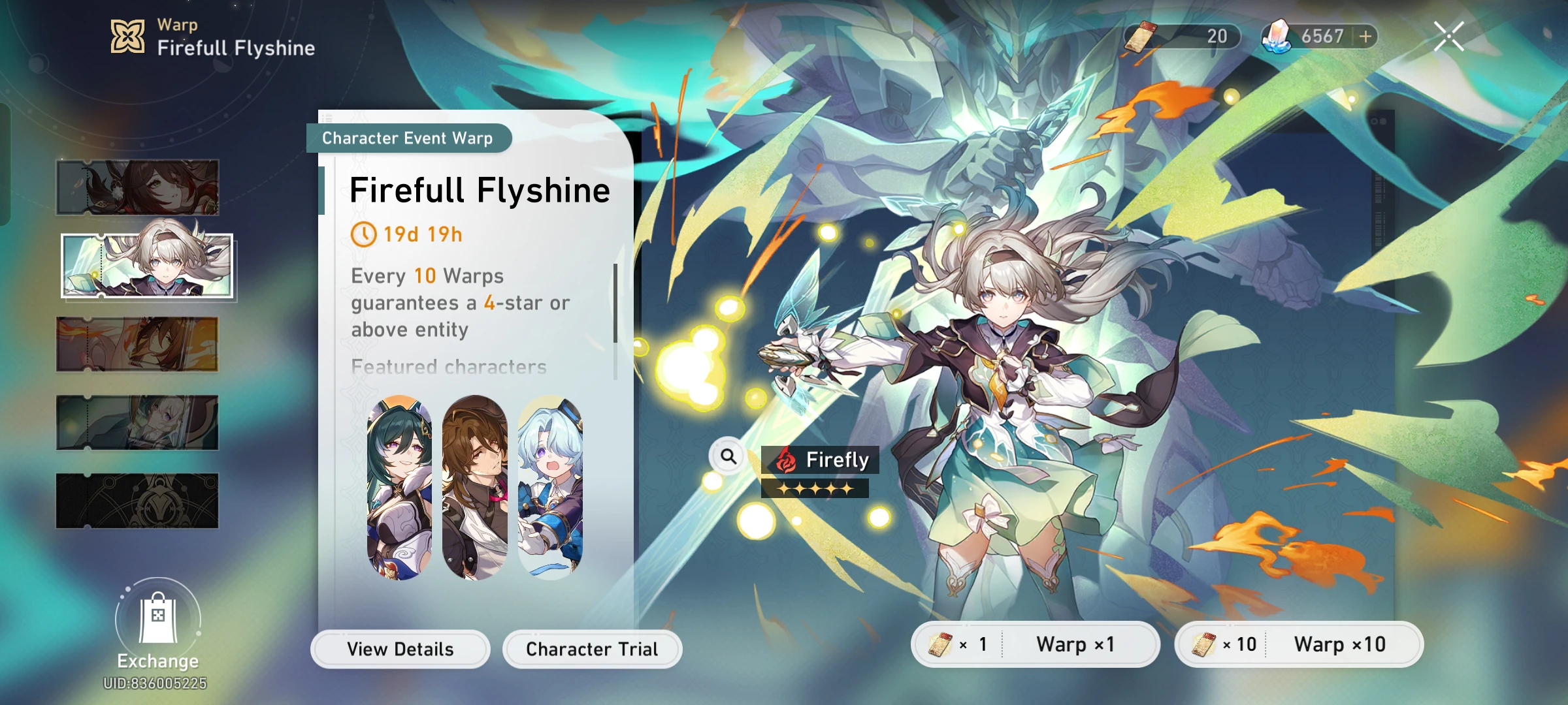 my firefly pull progress Honkai: Star Rail | HoYoLAB