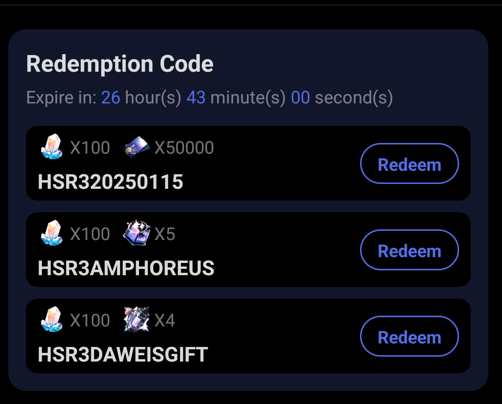 [HSR] 3.0 Livestream Codes (Easy Link) Honkai: Star Rail | HoYoLAB