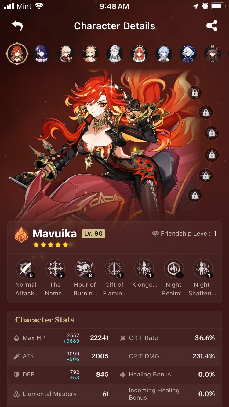 Is my F2P Mavuika build good so far? Genshin Impact | HoYoLAB