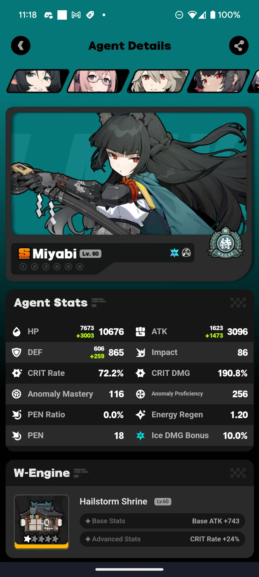 Crazy Miyabi build update (probably top 1%????) Zenless Zone Zero