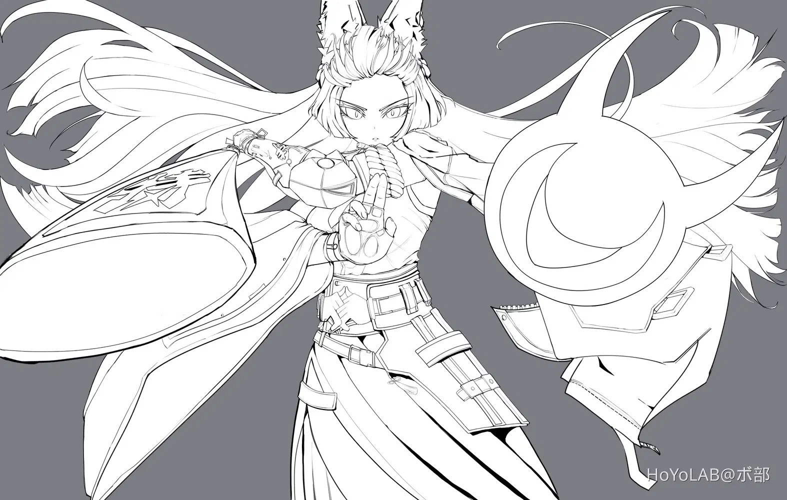 雅さんの線画ようやく終わりました Zenless Zone Zero | HoYoLAB