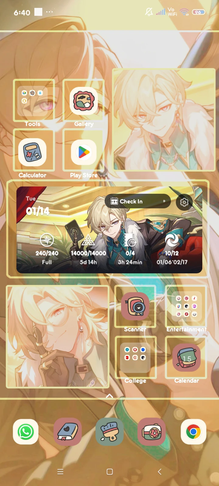 Tried to bring some touch up in my Home screen Honkai: Star Rail | HoYoLAB