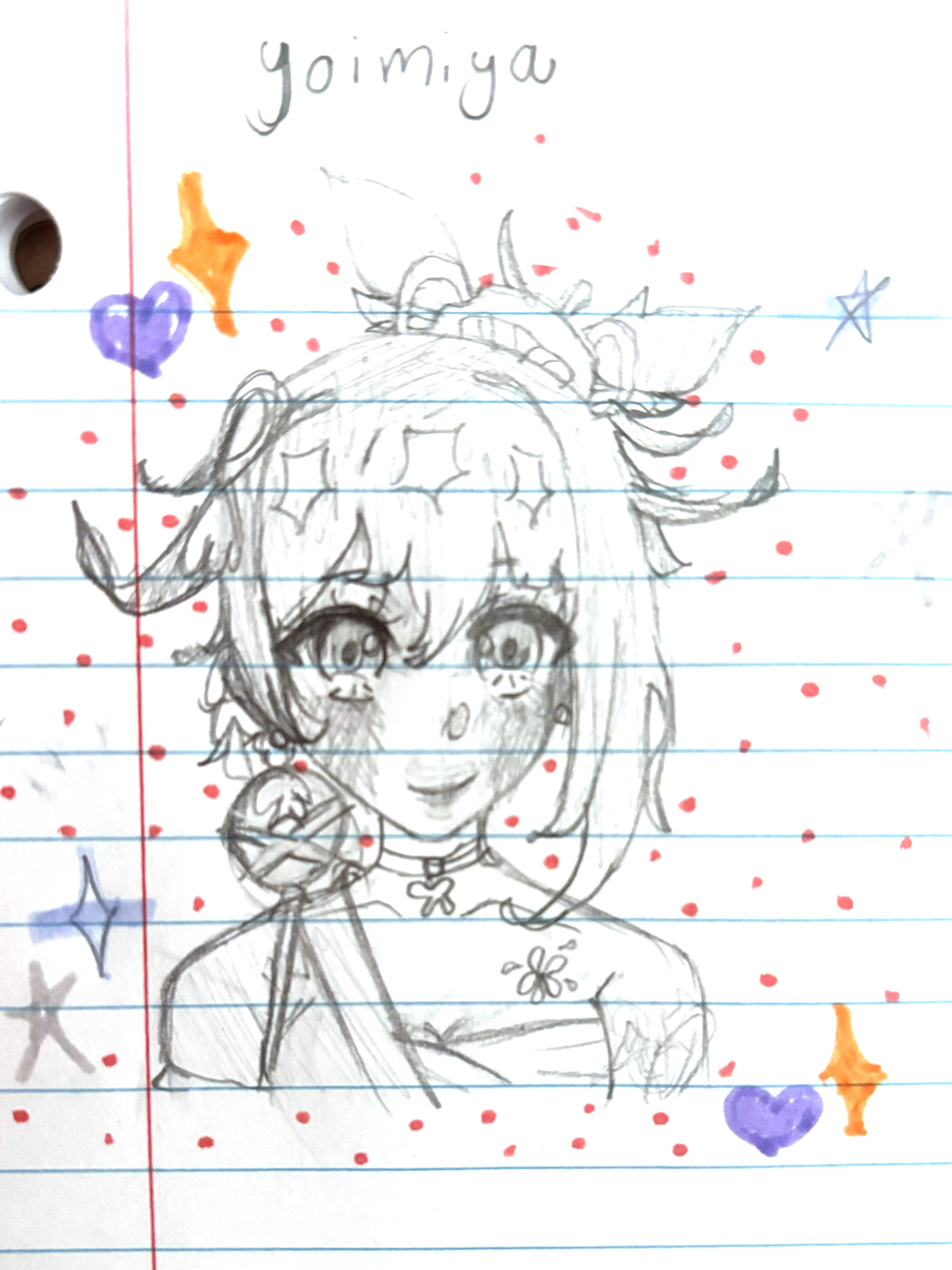 Yoimiya drawing made by me Genshin Impact | HoYoLAB