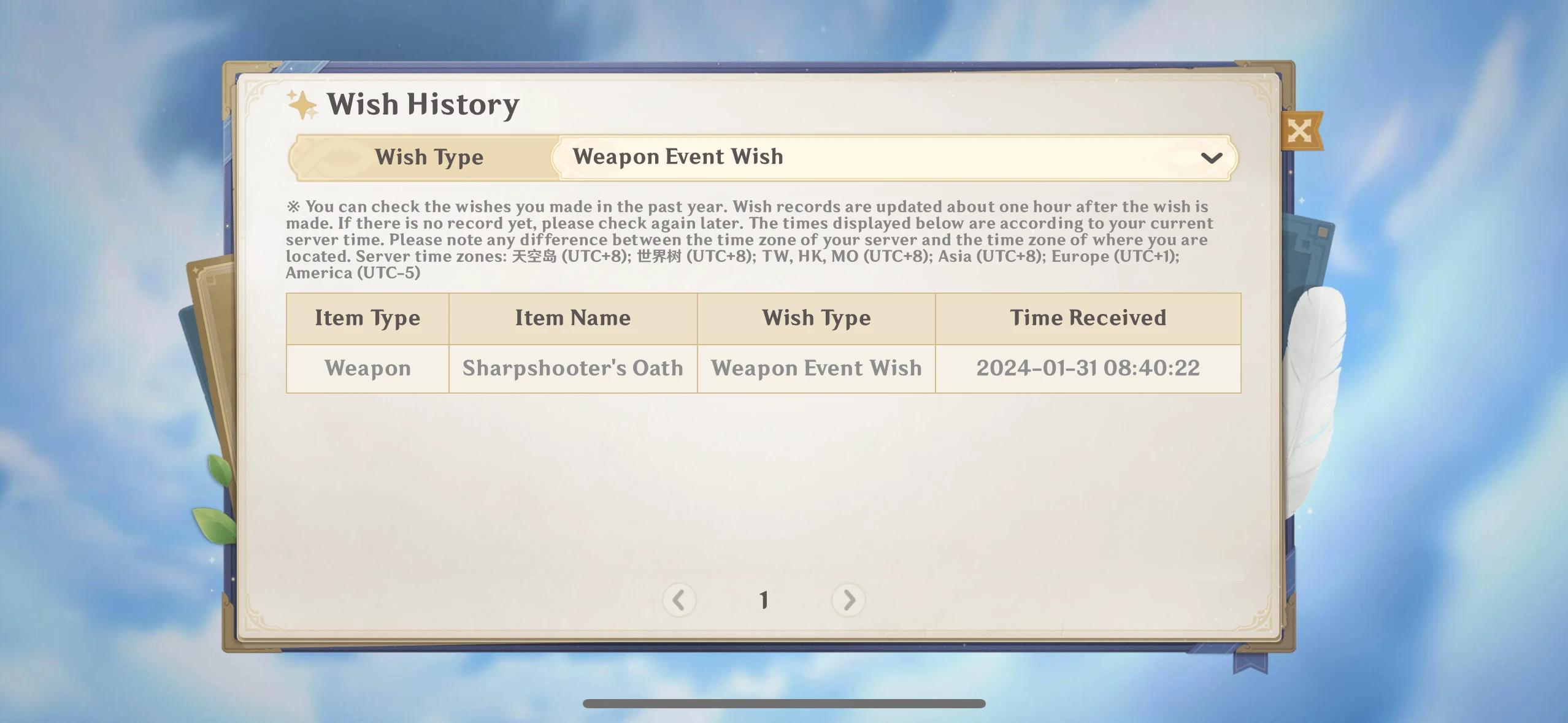 I had 1 pity on the weapon banner and got the weapon on my first 10