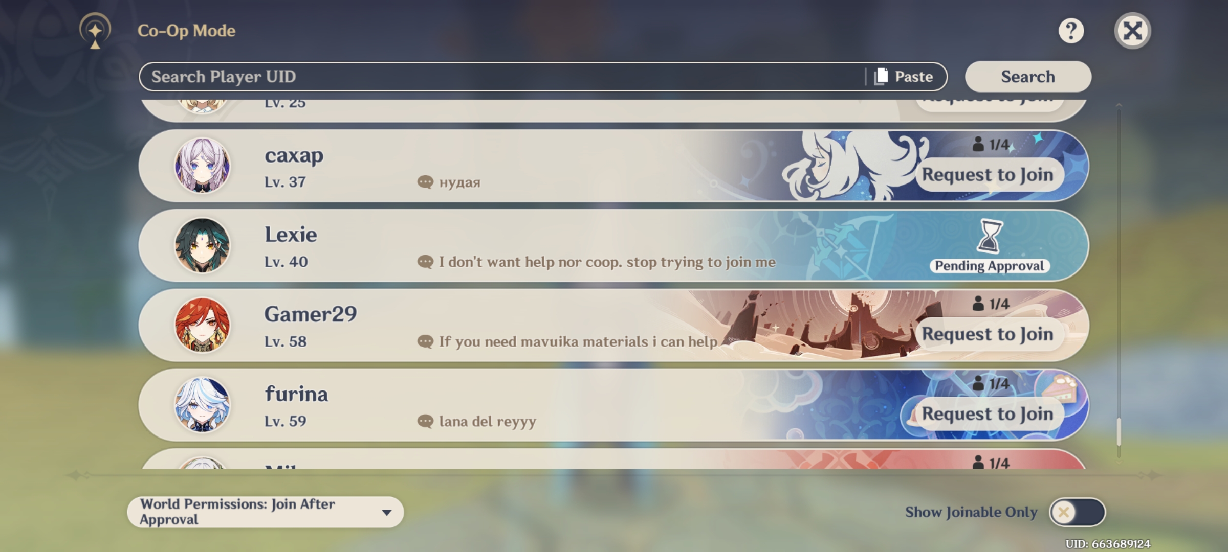 guess how many times I sent requests to join?🤣 Genshin Impact | HoYoLAB