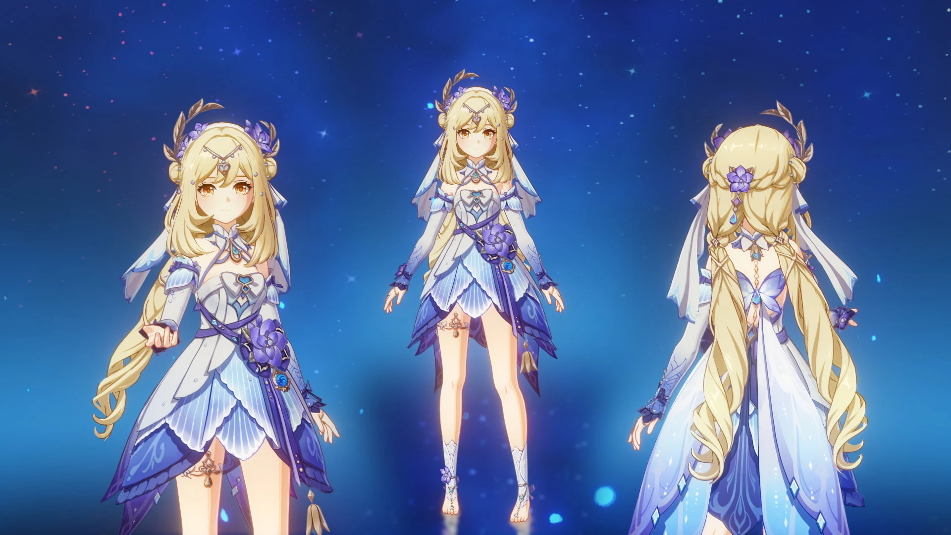 Lumine in nilou's new skin Genshin Impact | HoYoLAB