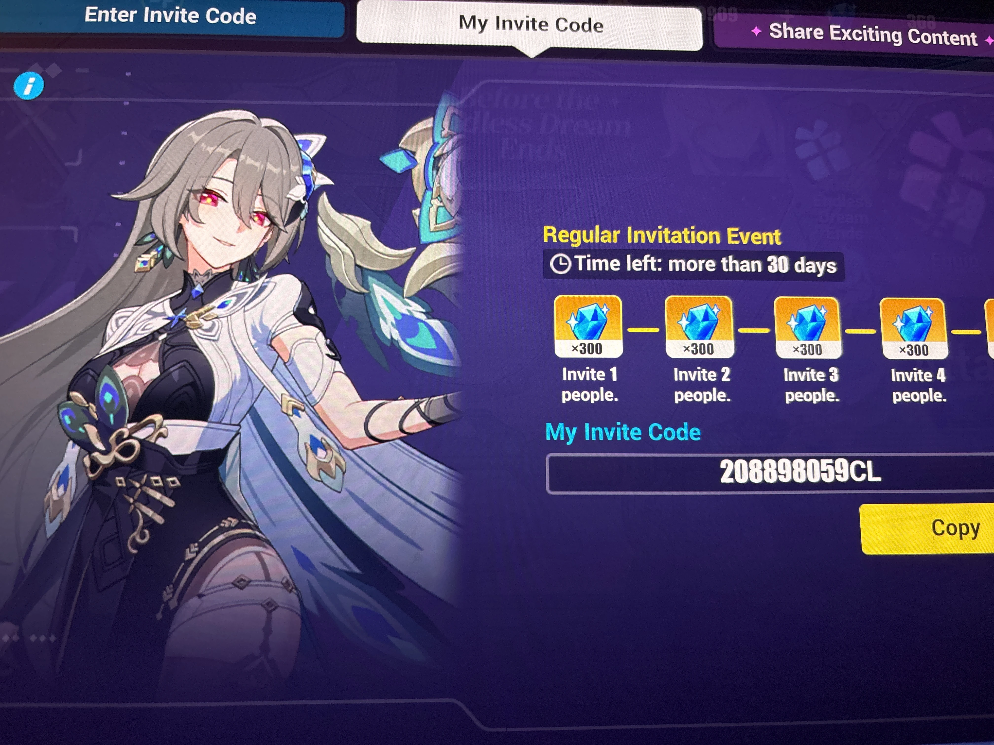 invite code for hi3 😝😝 Honkai Impact 3rd | HoYoLAB