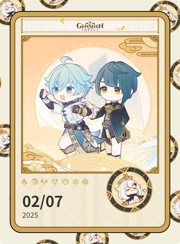 02/07 Diary -# My Character Building Diary Genshin Impact | HoYoLAB