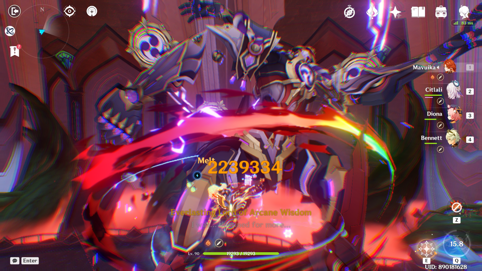 Mavuika damage showcase - no food buffs Genshin Impact | HoYoLAB