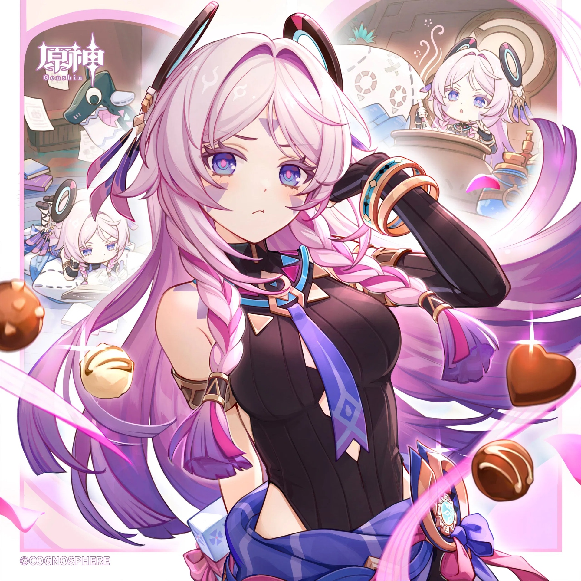原神×GODIVA 甘雨 刻晴 バレンタイン色紙 原神×GODIVA 甘雨 刻晴 バレンタイン色紙 お買得】 × Genshin 原神