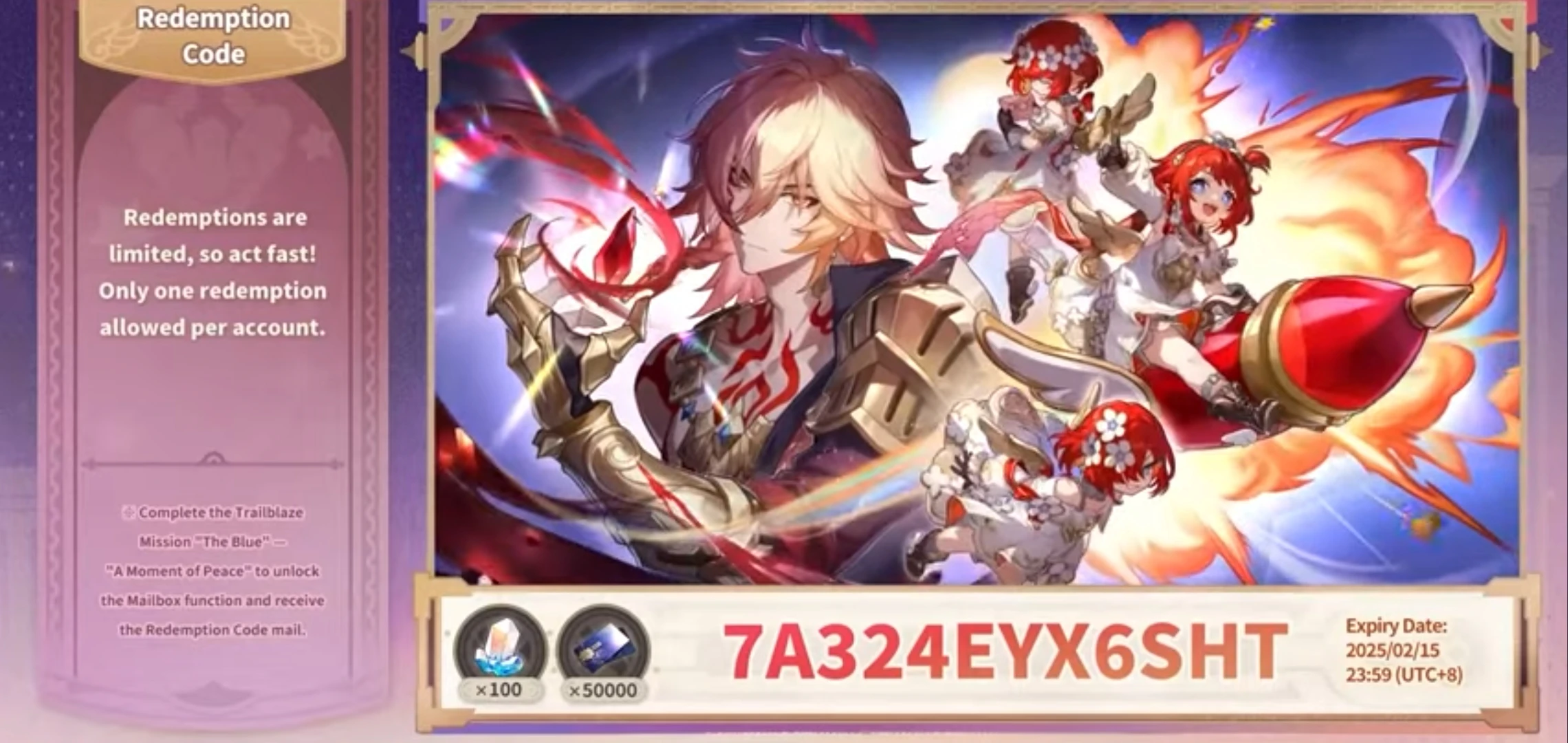 [EXPIRED] [Honkai: Star Rail] [V3.1] Special Program Redemption Codes ...