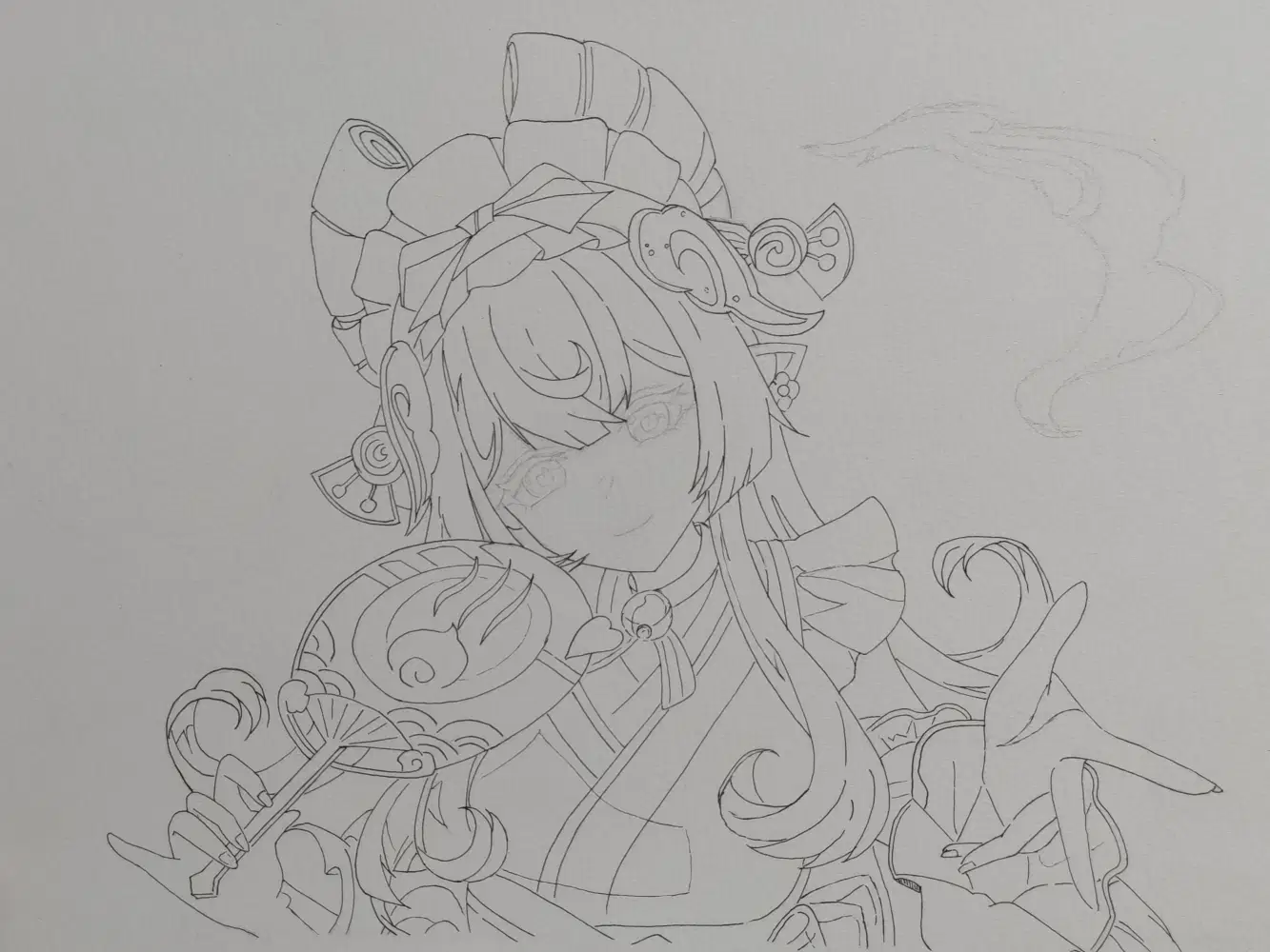 鉛筆イラストオーダー 【オーダー一旦終了】 週報リクエスト模写イラストの経過！一応鉛筆書きは終了！ペン