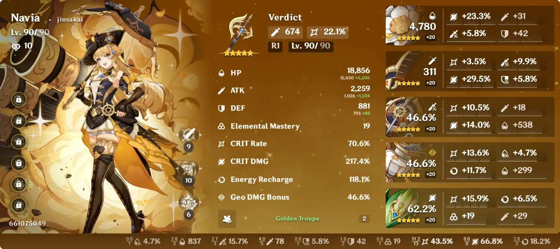 Navia Build Progress (yap warning, some navia appreciation