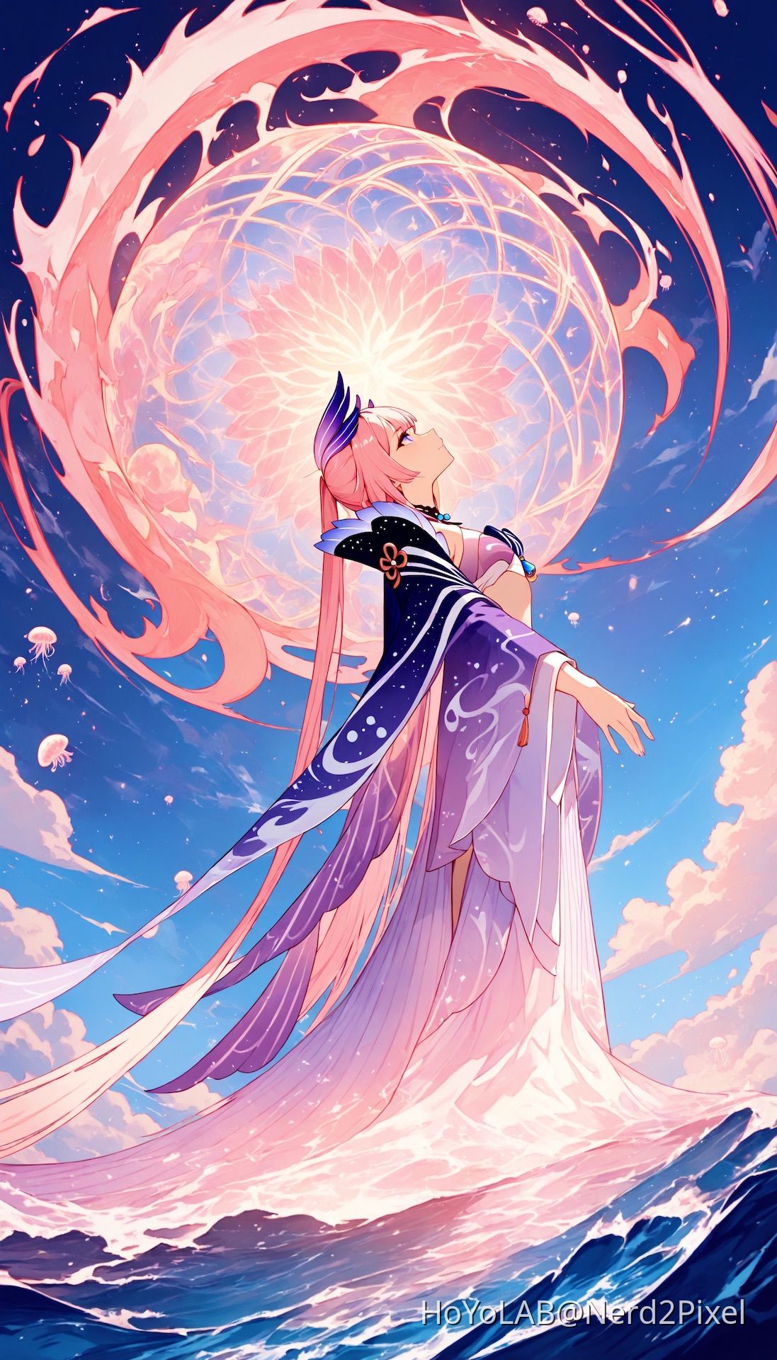 The Divine Priestess Of Watatsumi Island birthday25 Genshin Impact The divine priestess of watatsumi island birthday25 genshin impact