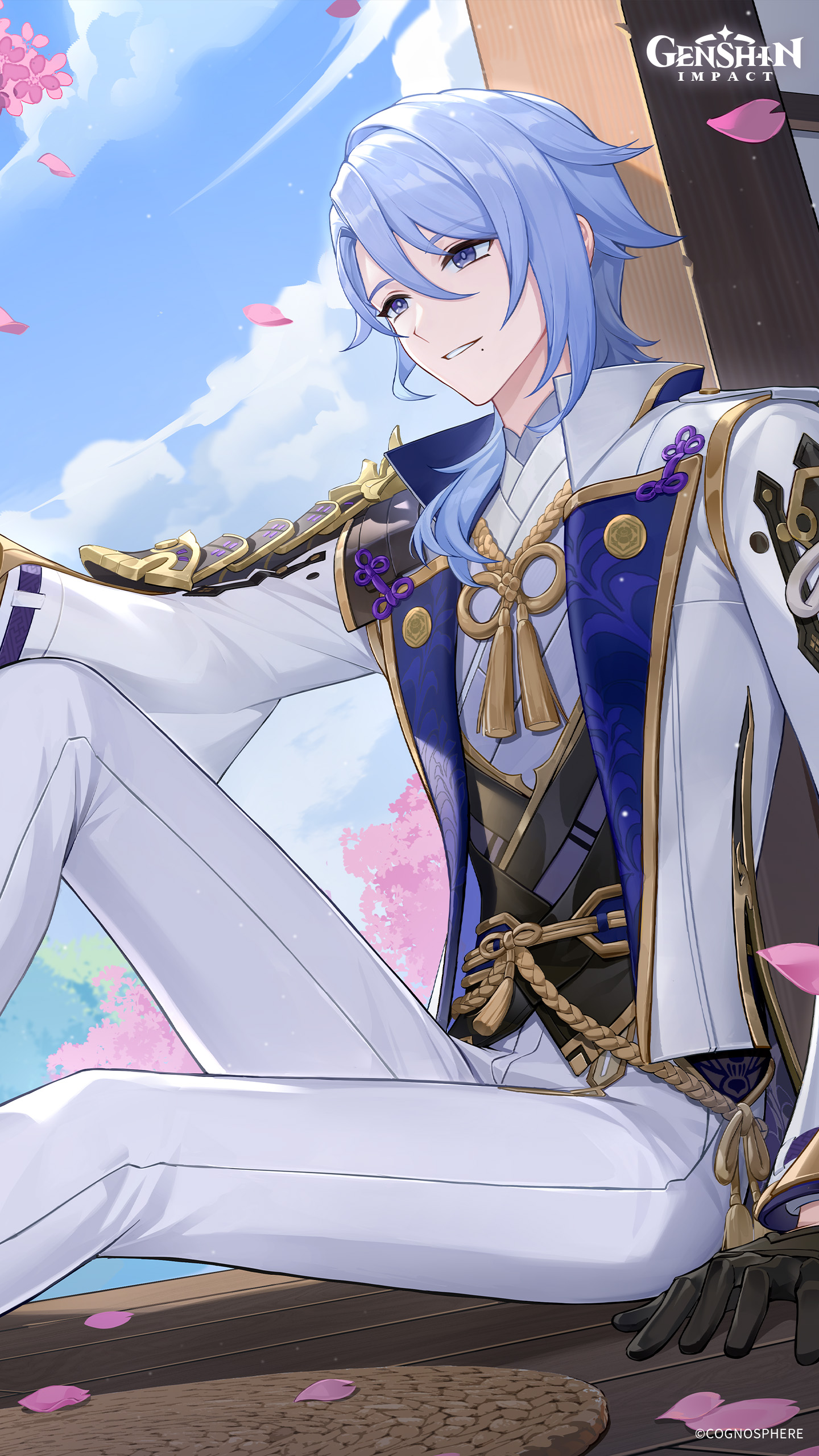 NEW Kamisato Ayato official illustrations 💙🧋 Genshin Impact