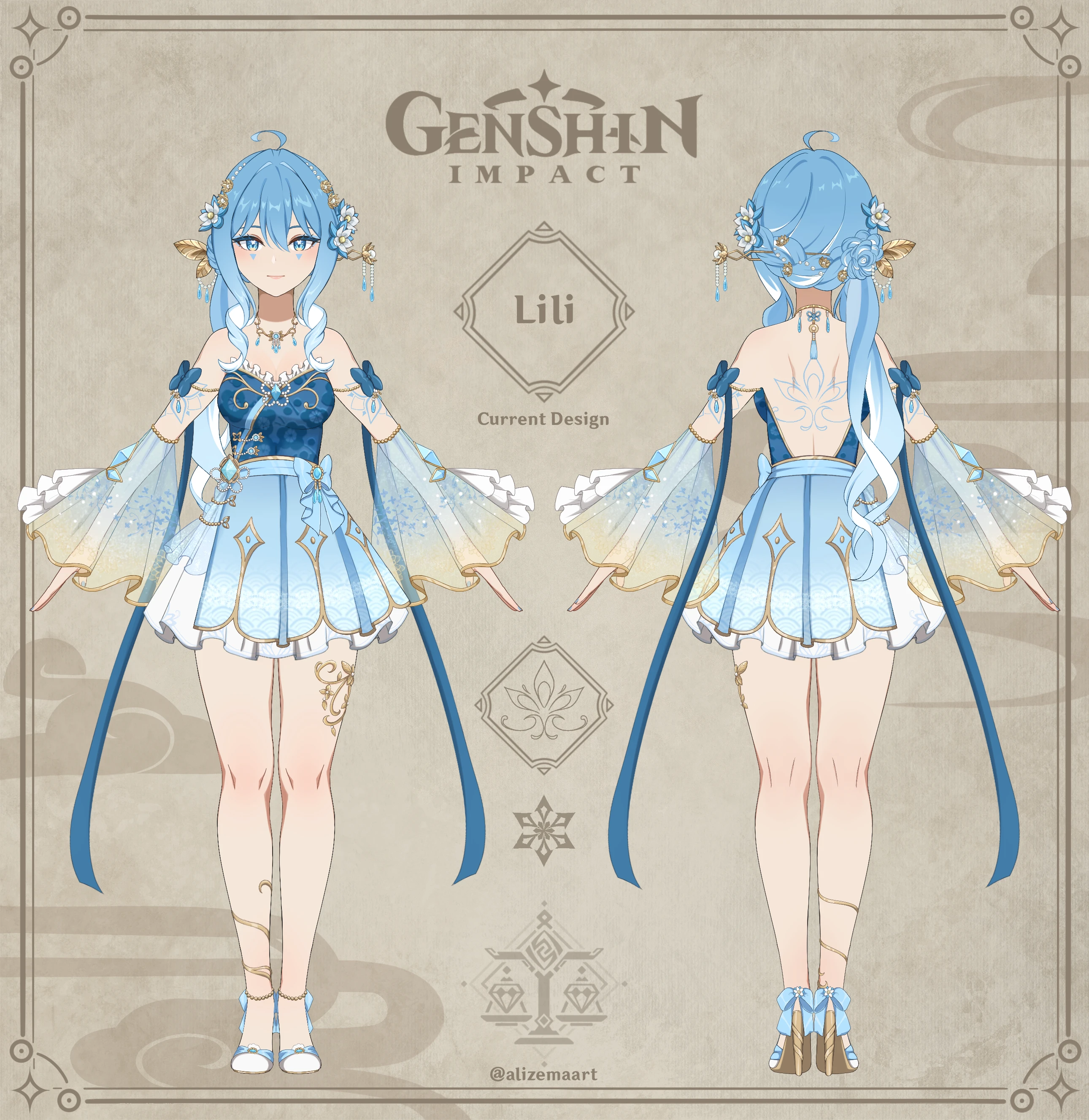 Genshin OC Lili ref sheet Genshin Impact | HoYoLAB