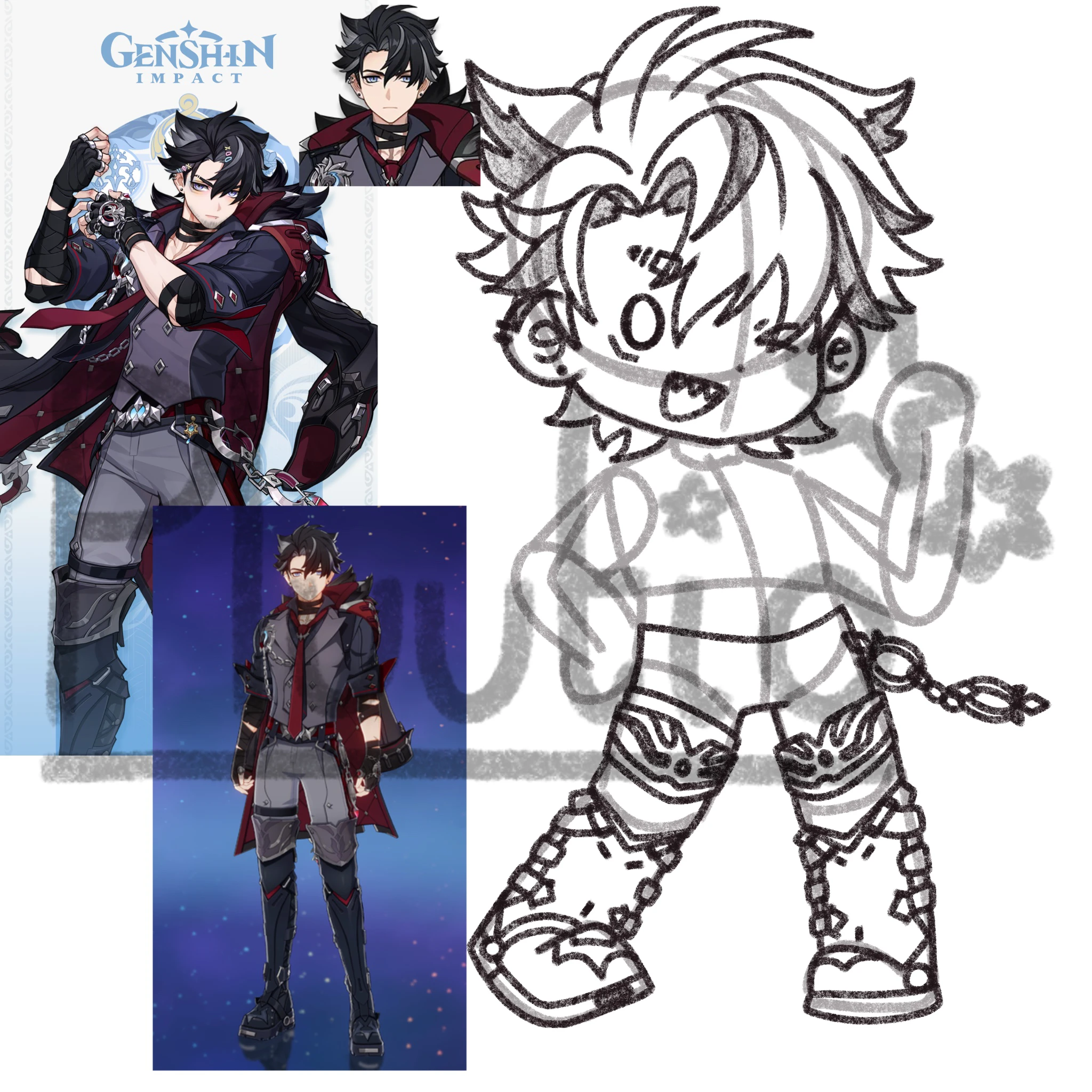 Wriothesley Chibi WIP :3 Genshin Impact | HoYoLAB