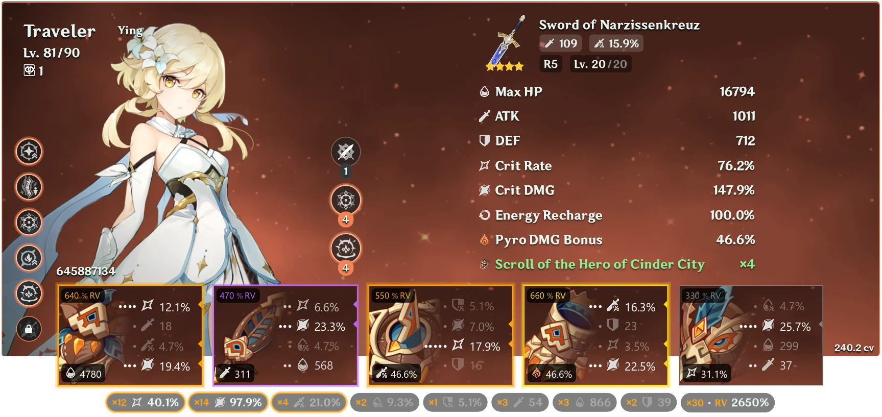 Pyro traveler build Genshin Impact | HoYoLAB